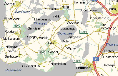 Map Friesland